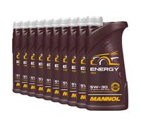 10 10x1 litre MANNOL SAE 5W-30 ENERGY L'huile de moteur VW 502.00/505.00/