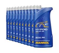 10 (10x1) Litre Mannol SAE 80W-90 Hypoid Huile de Transmission / Boîte / Axes