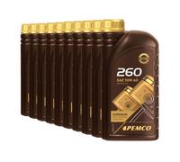 10 (10x1) Litres PEMCO SAE 10W-40 IDRIVE 260 Huile Moteur Classique