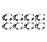 10/12/15/30pcs Hose Clamps Stainless Steel Adjustable Worm Gear Tool For Water Pipe Plumbing Fuel Line Intercooler(19-29mm-15pcs)