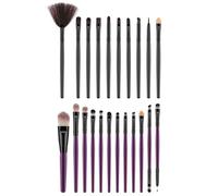 10/12 Pieces Portable Manche En Bois Sourcil Fard À Paupieres Brosse Visage Maquillage Pinceaux Kit Multifonctionnel Cosmetique Brosse Maquillage Outils