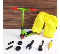 10/12pcs Alliage Simulation Mini Doigt Scooter Modèle Nouveauté L'activité Sensorielle Doigt Planche À Roulettes De Scooter Kit Jouet Éducatif