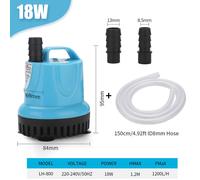 10/18/25/45/60/85/105W pompe à eau Submersible pompe de circulation d'aquarium filtre pompe d'aspiration inférieure pompe à eau d'aquarium - Type 18W x P2-EU Plug