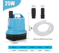 10/18/25/45/60/85/105W pompe à eau Submersible pompe de circulation d'aquarium filtre pompe d'aspiration inférieure pompe à eau d'aquarium - Type 25W x P2-EU Plug