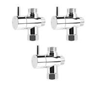 10-1PC Robinet de douche universel à 3 voies G1/2 Adaptateur connexion for robinetterie d'hôtel et maison Accessoires salle bain(3PCS)