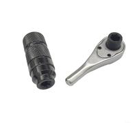 10,2 cm pour 1 mini clé à cliquet avec rotation bidirectionnelle et design amovible, compatible avec les embouts de tournevis 6,35 mm, pour les espaces restreints et diverses tâches de réparation