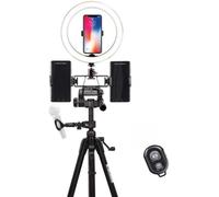 10.2'' Lumière Anneau Avec Trépied Et Support De Téléphone,Selfie Ring Light 3 Modes D'Éclairage,Pour Youtube Vidéo/Photographie Compatible,10.2