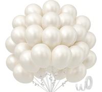 10/20/30/40/50 pièces de ballons blancs nacrés de 18/12/10/5 pouces, ballons de fête en latex blanc nacré utilisés pour les mariages, les fiançailles, les douches de mariée, les décorations de fête d'