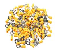 10/20/30/50/100 pièces RV5.5-5 .5-6 .5-8 Bornes à anneau jaune isolées Câble électrique Connecteurs sertir Bornier(RV5.5-8,50PCS)