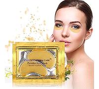 10/20/30/50/60/80/100 pairs wholesale New Crystal 24K Gold Powder Gel Collagen Eye Mask Masks Sheet Patch, Anti Ageing Aging, Remove Bags, Dark Circles & Puffiness, Skincare, Anti Wrinkle, Moisturising, Moisture, Hydrating, Uplifting, Whitening, Remove Blemishes & Blackheads Product. Firmer, Smoother, Tone, Regeneration Of Skin. Suitable For Home Use Hot or Cold. (20 pairs) by Hitece