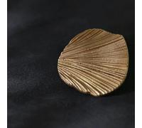 10/20/30 pièces 18/25/30mm gros boutons pour coudre des boutons métalliques dorés en forme d'éventail pour vêtements manteau en laine pour femmes Trench Coat bouton décoratif