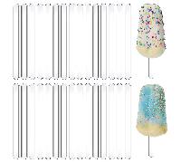 [10/20/30 pièces] Bâtons de popsicle en acrylique, bâtons de glaçage réutilisables, moule à cake pop, bâtons de glace miroir pour crème glacée maison, gâteaux, desserts, DIY, cadeaux de bonbons faits 
