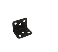 10/20/30 Pièces Supports À Angle Droit 6 Trous, Attaches De Réparation Meubles, Utilisées For Les Tables, Chaises, Cadres Lit, Codes D'angle Noirs, Accessoires Matériels(10pcs)