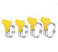 10/20/30pcs Adjustable Stainless Steel Pipe Clips 16-25mm Hose Clamps Worm Gear Plier Tools Faucet Water Pipes Fasteners Hardware(30PCS)