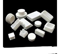 10/20/30piece PE Plastique Carré Pipe Plugs 20x20 25x25 30x30 38x38 40x40 50x50 60x60mm Trou Embouts Bouchons D’étanchéité Coussinets De Pied De Chaise, 30piece, 60x60mm