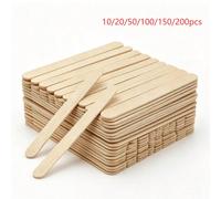 10/20/50/100/150/200 pièces Bâtonnets de glace en bois jetables, bâtonnets de cire, moules à glace, agitateurs à café, bâtonnets de sucette, accessoires de glace, fournitures de pâtisserie, artisanat 