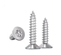 10/20/50/100 pièces 304 tête fraisée en acier inoxydable vis taraudeuse interne prune vis autotaraudeuse à tête plate M2 M2.6 M3 M3.5 M4 M5 M6(25mm,M4 (50PCS))