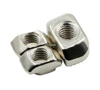 10/20/50/100 pièces M3/M4/M5*10 * 6 for écrou en T à fente série 20, écrou en T coulissant, connecteur à insertion par marteau, profilé aluminium 2020(10 pcs,M3)