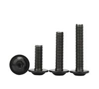 10/20/50/100 Pièces M4 M5 M6 M8 304 Vis À Tête Creuse En Acier Inoxydable Avec Joint Boulons Allen Noirs Longueur 6mm 45mm(20mm,M8-10pcs)