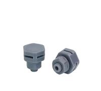 10/20/50 pièces Bouchon de ventilation étanche à vis, échappement automatique M5 M6 M8 M12 M16 M20 IP68, valve respirante en nylon, équilibrage pression(Grey,M20X1.5_50PCS)