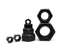 10/20/50 pièces M1.4 M1.6 M2 M2.5 M3 M3.5 M4 M5 M6 M8 M10 M12 M14 Noir Oxyde Couleur En Acier Au Carbone Hexagonal Écrou Hexagonal (Color : 20pcs M8)