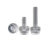 10/20/50 PIÈCES M3 M4 M5 M6 M8 Transparent Fendu Vis À Main Moletée PC En Nylon Plastique Acrylique(M5x12 (20PCS))