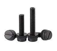 10/20/50pcs Blanc Noir Transparent Pc Nylon Circulaire Fendu Main Torsadé Vis Moletée Acrylique En Plastique M3M4M5M6M8(M4X30 20pcs)