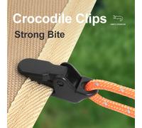 10/20/50pcs Clips de tente robustes Clips de bâche extérieure Anti-vent fixe crochet de tente de Camping pince Crocodile pince pour Camping en plein air 10pcs