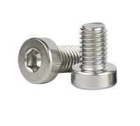 10/20/50pcs DIN7984 M2 .5 M3 M4 M5 304 douille hexagonale en acier inoxydable mince bas profil court tête boulon vis longueur: 4mm-6mm(304 Steel/6mm,M4 20pcs)