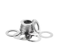 10/20/50pcs DIN988 304 joint de cale de précision de réglage en acier inoxydable rondelle plate ultra fine(20pc M10-14mm,0.1mm thick)