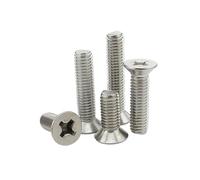 10/20/50pcs M2 .5 M3 M4 M5 M6 Din965 Gb819 304 vis à tête fraisée plate en acier inoxydable(12mm,M3 (50PCS))