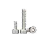 10/20/50pcs M2 .5 M3 M4 M5 M6 vis à tête Torx en acier inoxydable longueur: 8mm-12mm(8mm,M4 10PCS)