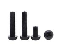 10/20/50pcs M2 M2.5 M3 M4 M5 M6 M8 Fileté Métrique en Nylon Noir en Plastique À Tête Paneuse Croix Ronde Vis Boulon(6mm,M6 20pcs)