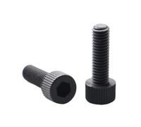 10/20/50pcs M3 M4 M5 M6 M8 noir PA66 vis à tête creuse en Nylon longueur: 4mm-8mm(6mm,M5 x20pcs)