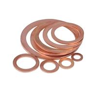 10/20/50pcs M5 M6 M8 M10 M12 M14 M16 M18 M20 M22 Rondelle En Cuivre Solide Cale Anneau Plat Joint Anneaux Joint Plaine Entretoise Rondelles Fixation(M12x18x1.5mm,10pcs)