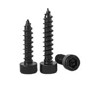 10/20/50pcs Noir 8. Grade Culasse Tête Hexagonale Vis Autotaraudeuses Meubles M2-M6(50mm,M5 10pc)