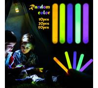 10/20/50pcs Partie Fluorescence Bâtons Lumineux Bracelets Colliers Néon Pour La Fête De Mariage Bâtons Lumineux Bâton Lumineux Coloré 10ml