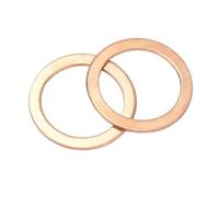 10/20/50pcs Rondelle En Cuivre Joint Solide Bouchon De Carter Joint D'huile Cale Anneau Plat Rondelles D'espacement Plaine M5 M6 M8 M10 M12 M14 M16(M14x20x1.5 MM,20Pcs)