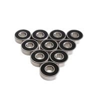 10/20/50pcs S606-2RS S606RS 6x17x6 ABEC-5 606 2RS RS Roulement à billes gorge profonde en acier inoxydable blindé 6 * 17 * 6mm,Capacité de charge élevée(40pcs)