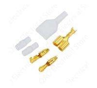 10/20/50sets 4.0 bullet terminal car electrical wire connector diameter 4mm Male + Female 1 : 2 Transparent sheath NWPNLXEA(10set)