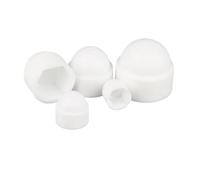10/20 capuchons hexagonaux blancs de protection en plastique for vis, boulons et écrous M4, M5, M6, M8, M10 et M12(20PCS,M6)