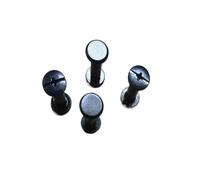 10/20 ensembles de vis métalliques diamètre 5mm longueur 4mm à 60mm clous goujons Rivets pression for Album Photo livre compte bout(Deep black,M5X45 10PCS)