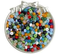 10/20 g/sachet de perles de riz en verre de qualité supérieure, perles colorées et uniques, perles dispersées pour la création de bijoux et bracelets faits main - style 10 (environ 120 pièces - 6 x