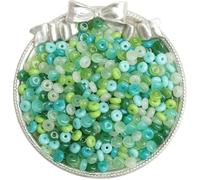 10/20 g/sachet de perles de riz en verre domestique, perles colorées et uniques dispersées, pour la création de bijoux et bracelets faits main - style 8, environ 120 pièces - 6 x 3 mm