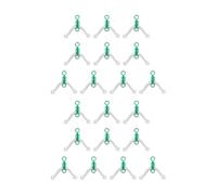 10/20 pcs 8 anneaux en forme de contacteur de ligne de pêche émerillons bifurcation sous-ligne séparateur anti-enchevêtrement matériel de pêche ligne de pêche bifurcation espace émerillons anneaux