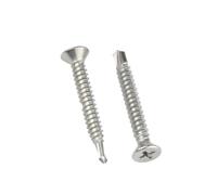 10/20 pièces 410 acier inoxydable M3.5 M4.2 .8 M5. M6.3 vis à queue d'aronde autotaraudeuse longueur: 32mm-50mm(32mm,M4.2 20pcs)
