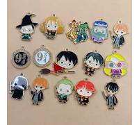 10/20 pièces Harry Potter Porte-clés en alliage DIY Anime fait main, accessoires de sac à dos, porte-clés mignon, cadeau pour les fans diy-004