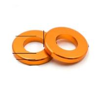 10-20 pièces/lot rondelle plate en aluminium M3 M4 M5 M6 M8 M10 rondelle de joint plat en aluminium anodisé coloré multicolore pour pièce RC-M6X12X2 10 pièces-orange
