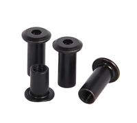 10/20 pièces M3 M4 M5 M6 M8 noir acier au carbone grand plat hexagonal à six pans creux tête Rivet connecteur insérer Joint manchon capuchon écrou(15mm,M8 (10pcs))