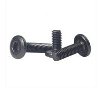 10/20 pièces M5 M6 M8 noir hypoténuse tête plate entraînement hexagonal vis vers le bas côté meubles vis(Size:M5X8MM)